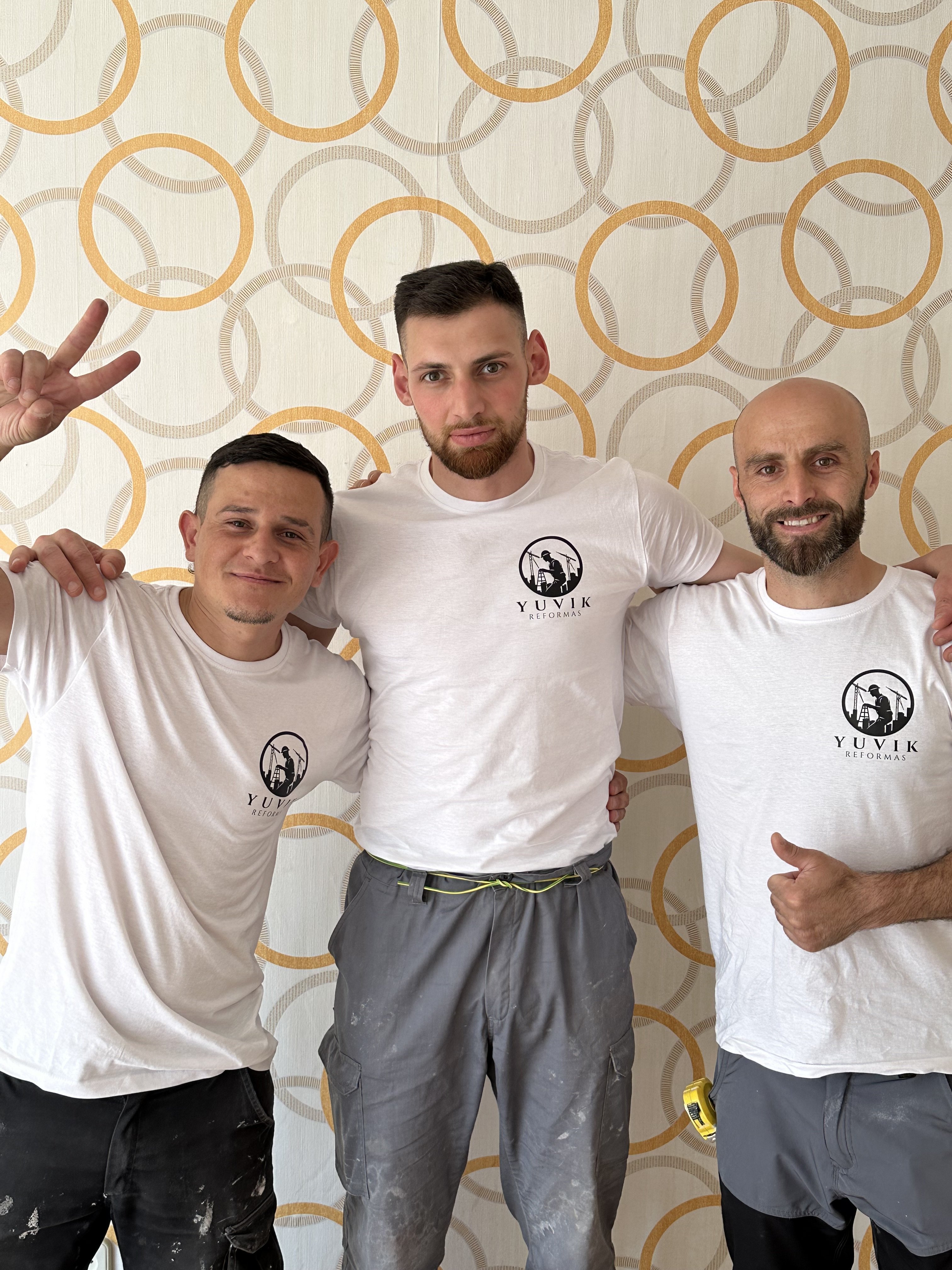 Equipo Yuvik en obra Madrid